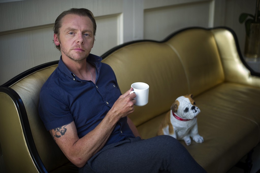 Simon Pegg stars in the soon to be released movie Hector and the Search for Happiness. <span id=
