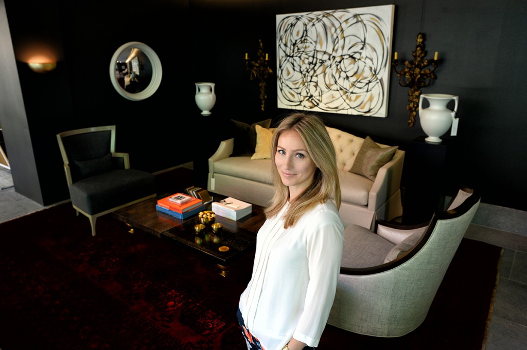 Reagan Hayes, interior designer and furniture maker, at her Pacific Design Center showroom in West Hollywood, Wednesday, October 8, 2014. (Photo by Hans Gutknecht/Los Angeles <span id=
