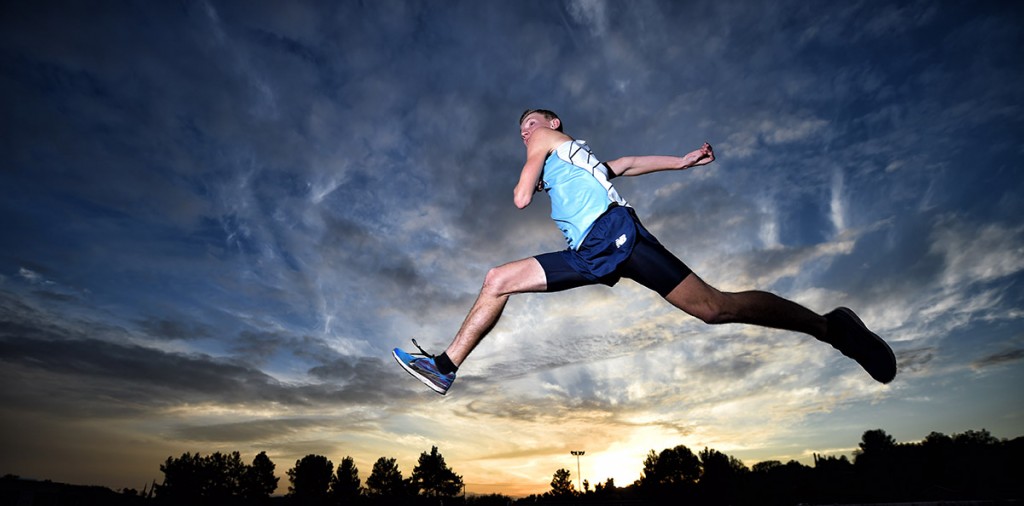 2014 Daily News Boys Cross Country Runner of the Year Brian Zabilski of Saugus High School. (Photo by Hans Gutknecht/Los Angeles <span id=