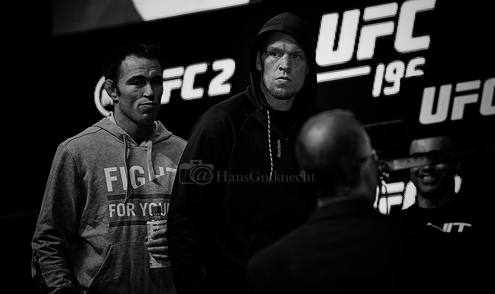 Nate Diaz during the UFC 196 weigh-ins at the MGM Grand Garden Arena in Las Vegas, Friday, March 4, 2016. (Photo by Hans Gutknecht/Los Angeles Daily News)